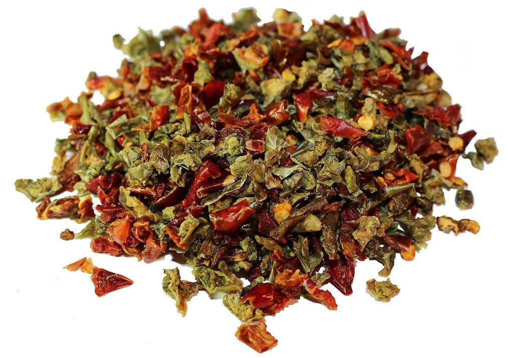 Dehydrated Dried Red and Green Bell Peppers Mix by It's Delish
