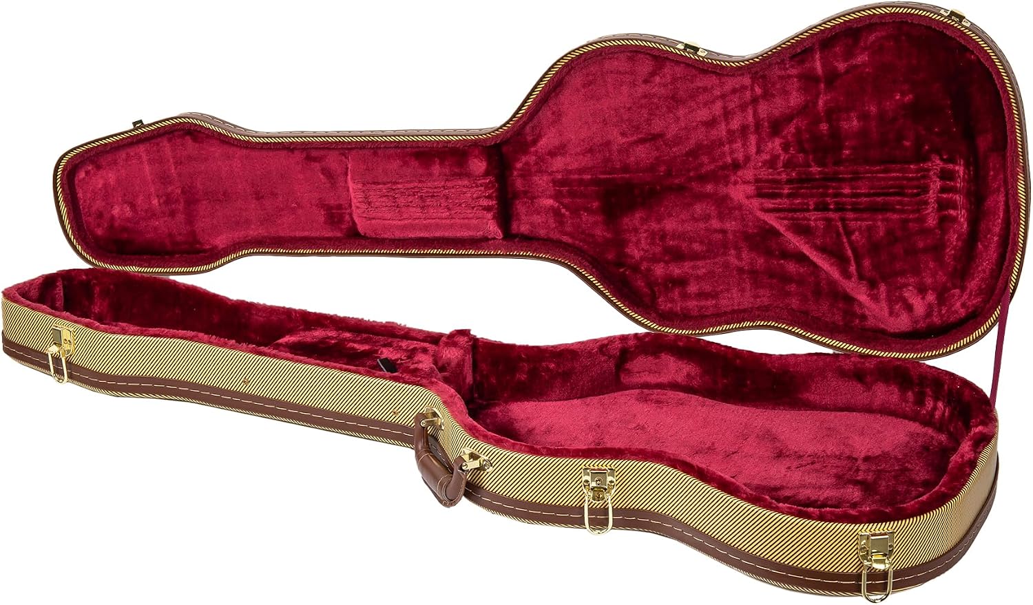 Crossrock Hardshell Arch Top wood case fits SG Electric Guitars-Black(CRW620SGBK)