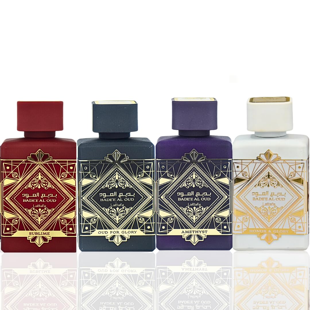 Lattafa Perfumes Bade'e Al Oud, Oud for Glory for Unisex Eau de Parfum Spray, 3.4 Ounce