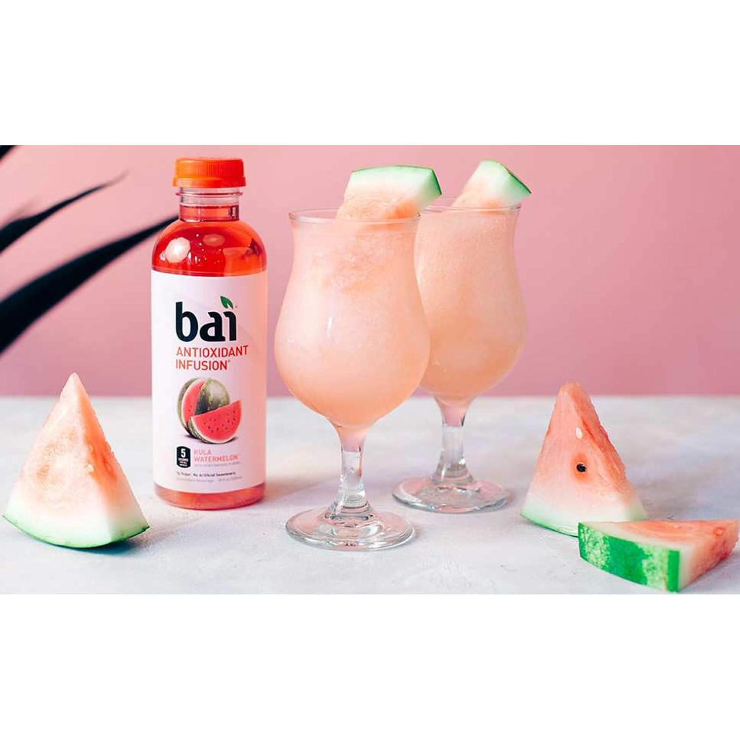 Bai Flavored Water, Kula Watermelon, Antioxidant Infused Drinks, 18 Fluid Ounce Bottle (Pack of 12)