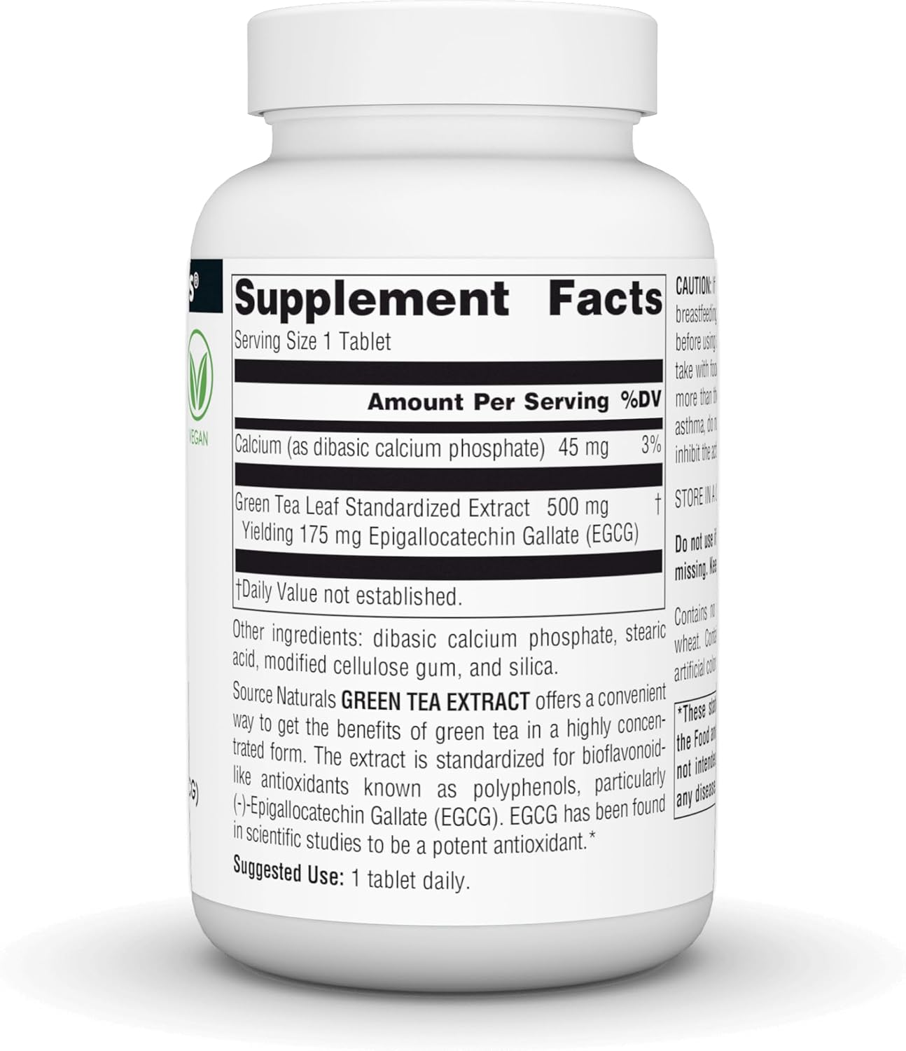 Source Naturals Green Tea Extract - Super Antioxidant* 500mg (YIELDING 175 mg EGCG) - 120 Tablets