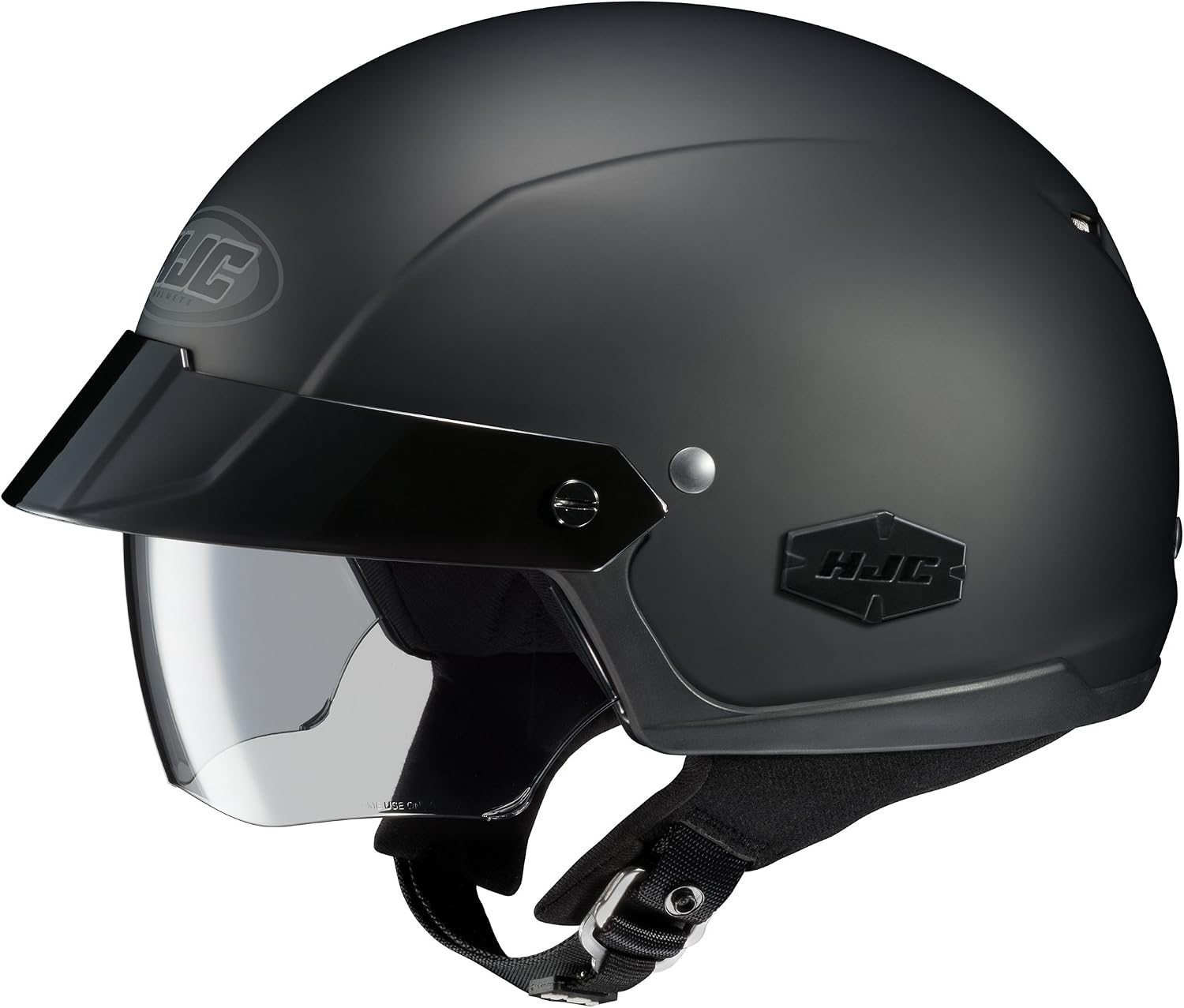 HJC is Men's Cruiser Motorcycle Helmet - Matte Black / Small