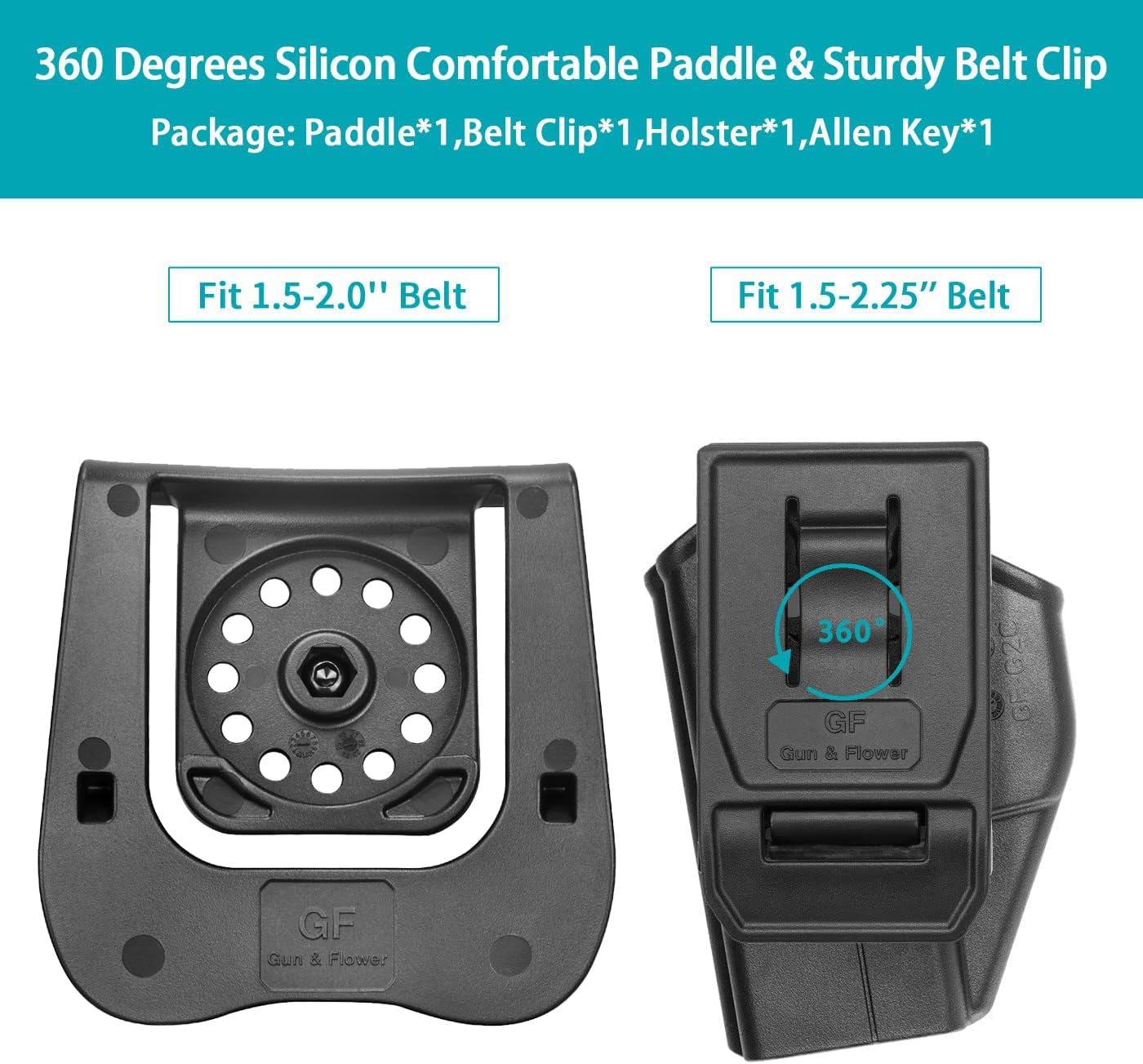 Taurus G2C Holster, Taurus G3C Holster, 9mm/.40 Cal OWB, Level II Paddle