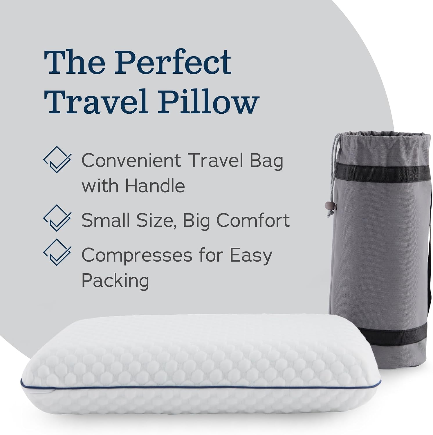 Weekender Cooling Gel Memory Foam Pillow for Sleeping – Standard Size, Ventilated Cooling Pillow for Side & Back Sleepers, Neck & Shoulder Support, Medium Firm, Washable Cover