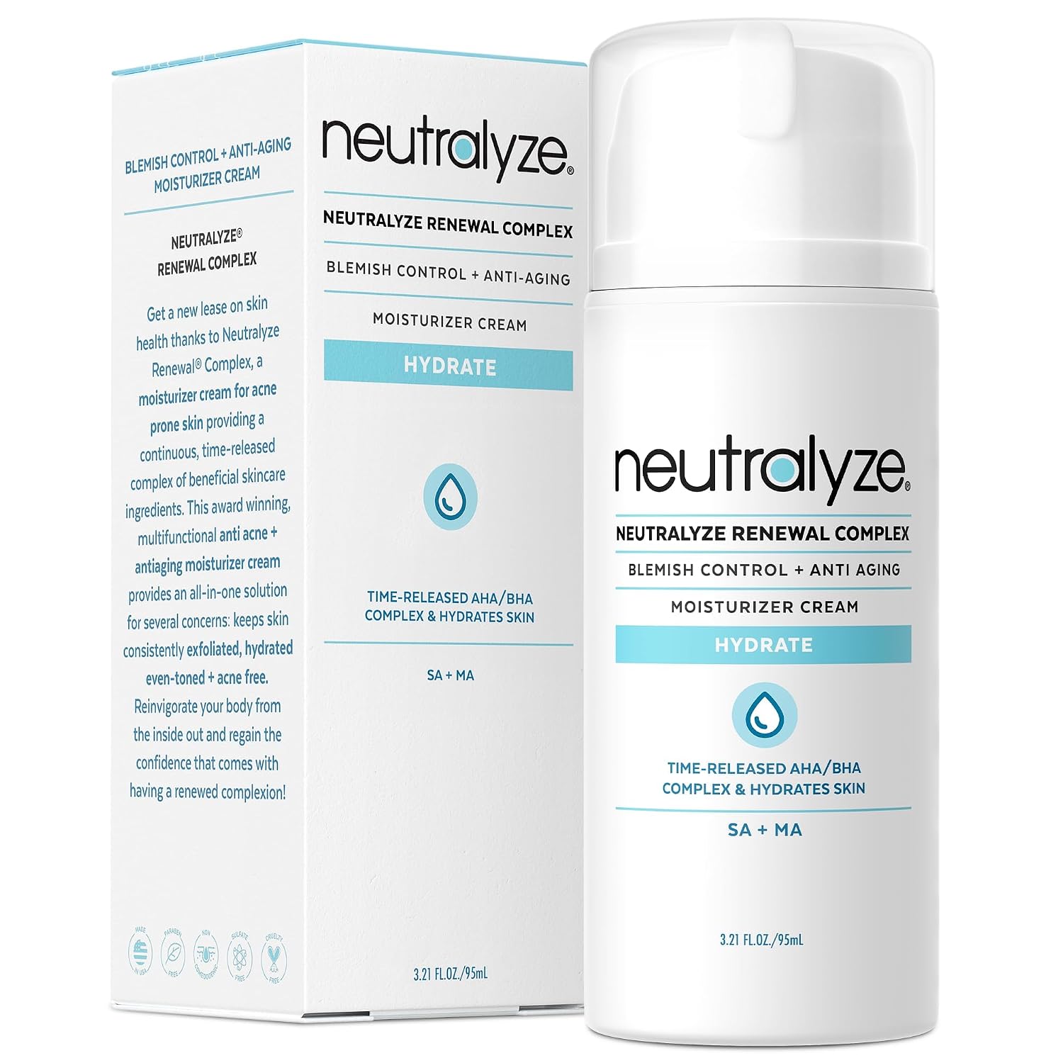 Neutralyze Acne Moisturizer with Time-Release Salicylic Acid, 3.4 fl oz