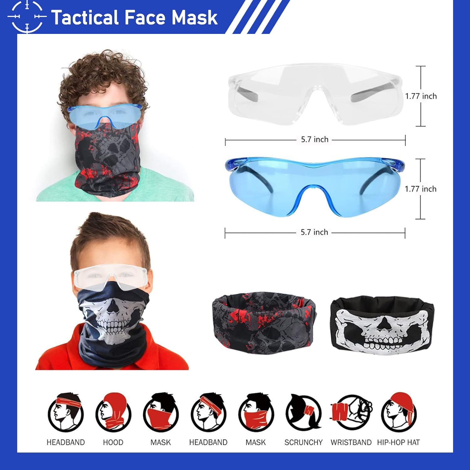 8 Pack Tactical Vest Kits Fit for Nerf Guns N-Strike Elite Series for Kids Birthday Toy Gun Wars, Basement or Backyard Games
