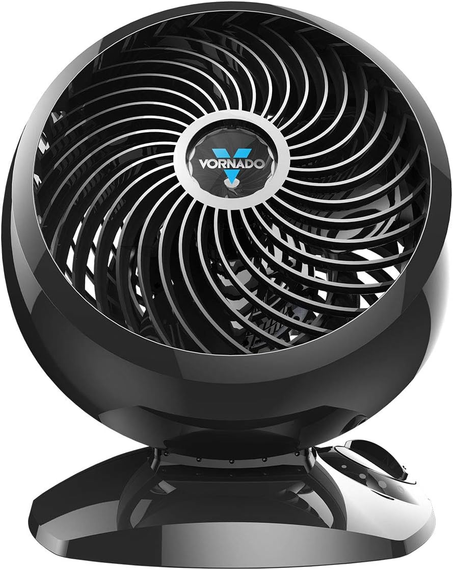Vornado 7803 Large Pedestal Whole Room Air Circulator, Fan with Adjustable Height, 33-40 in, 3 Speed Settings, Removable Grill for Cleaning, Black Standing Floor Fan for Bedroom
