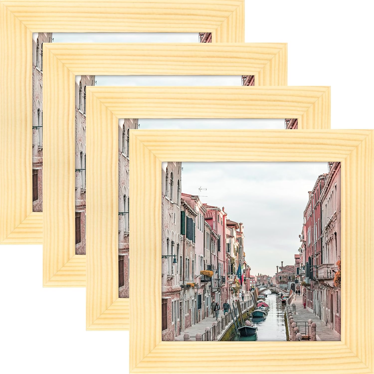WUTL 8x8 Black Picture Frames Square