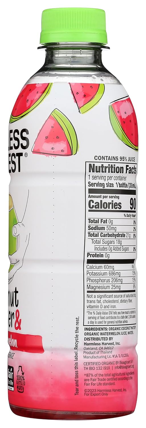 Harmless Harvest Organic Coconut Water, 32 Oz Bottle