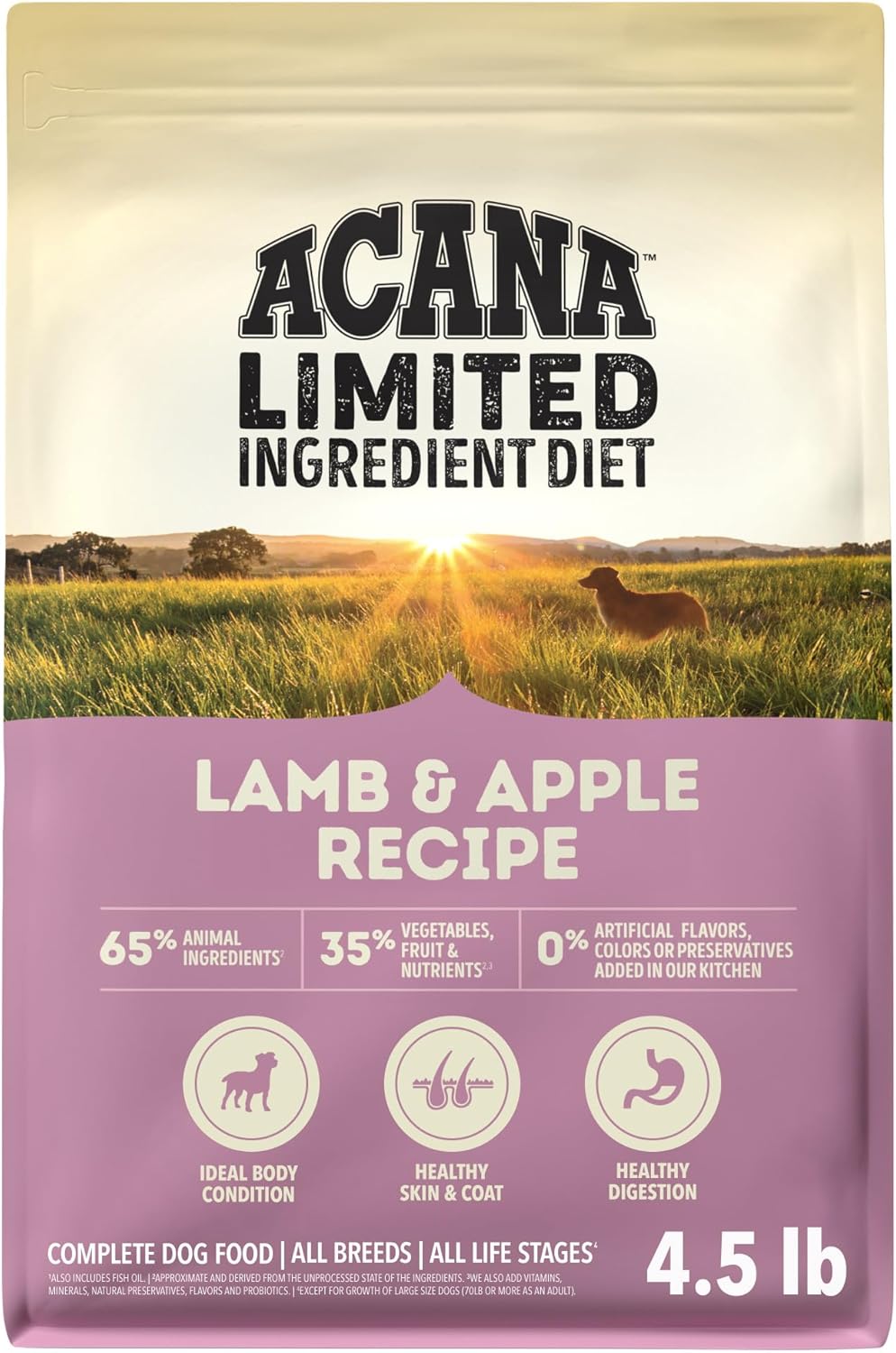 ACANA Singles Limited Ingredient Dry Dog Food Beef & Pumpkin 4.5lb Bag