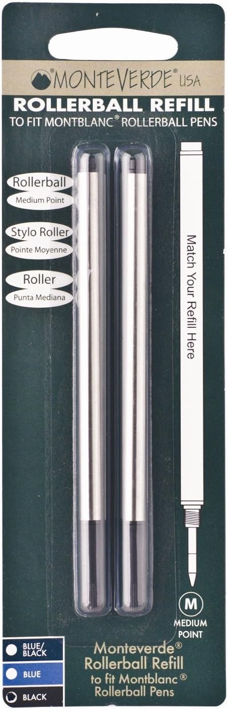 Monteverde Rollerball to fit Montblanc Rollerball Pens - Black