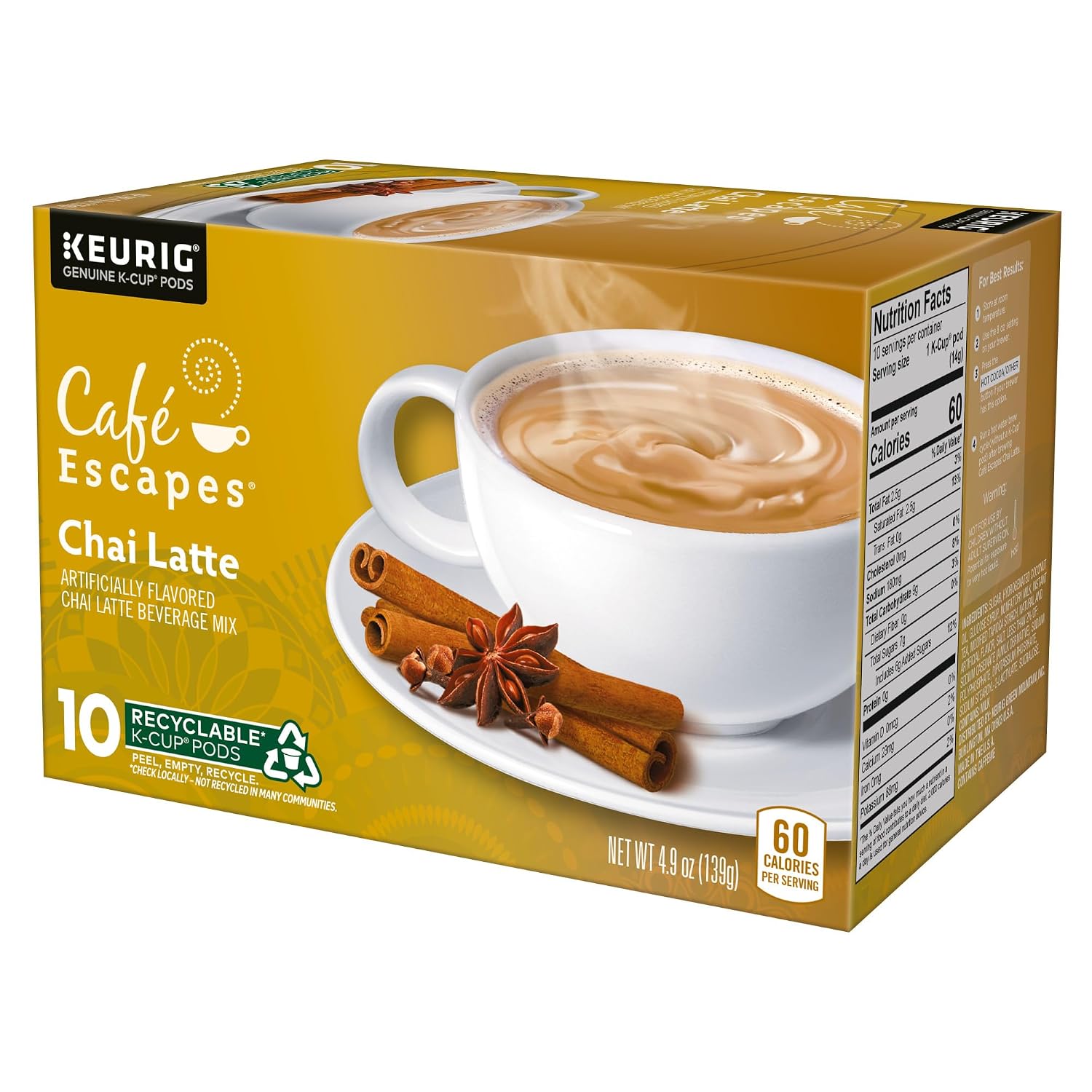 Cafe Escapes Milk Chocolate Hot Cocoa Keurig Single-Serve K-Cup Pods, 96 Count