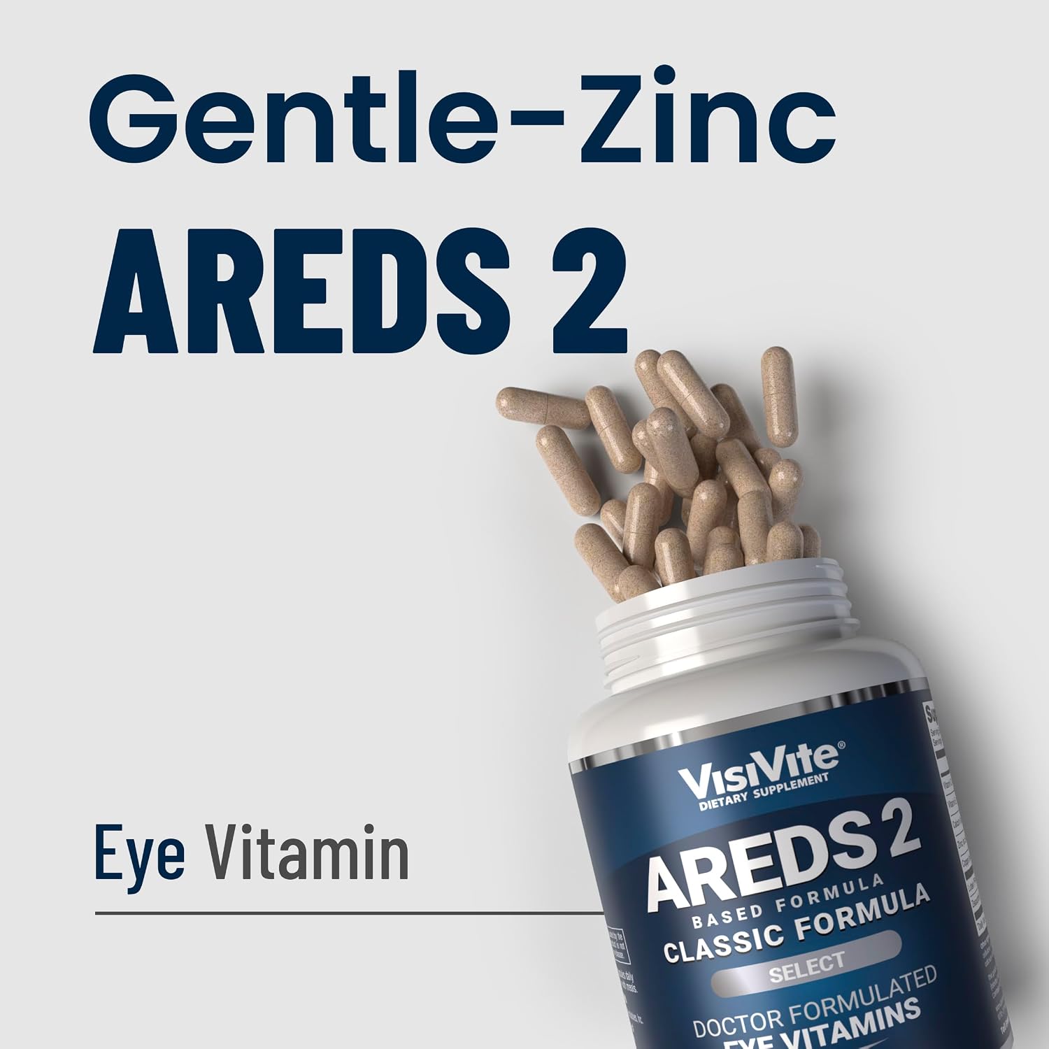 VisiVite Doctor Formulated AREDS 2 Select Eye Vitamins, 60 Capsules | Macular Support Formula