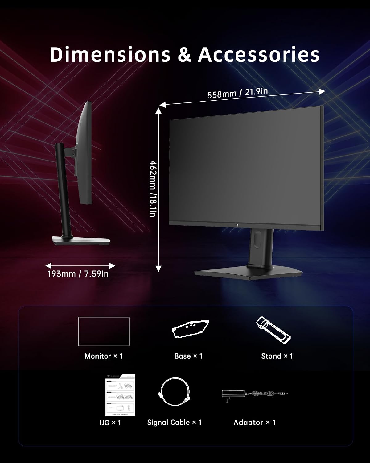 KTC 24.5 Inch Gaming Monitor, 180Hz OC 200Hz Monitor FHD, Fast IPS, H25T7 | 1080P Monitors 1ms, 128% sRGB HDR10, Adaptive Sync, HDMI DP, VESA Tilt Adjustable for Xbox PS5 Switch, HDMI Cable Inc.