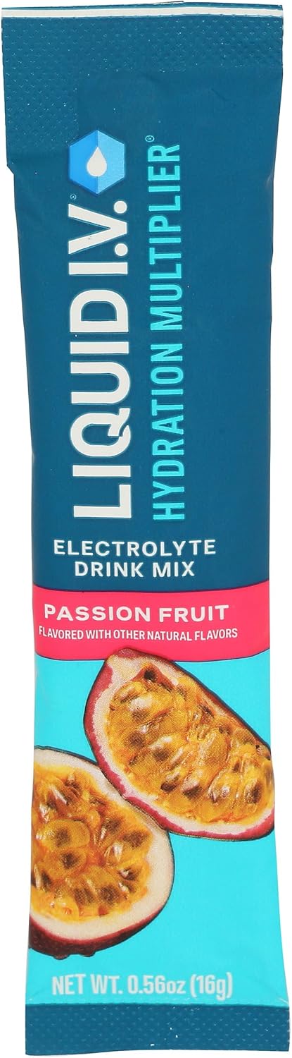 Liquid IV, Passion Fruit Hydration Drink Mix, 0.6 Ounce