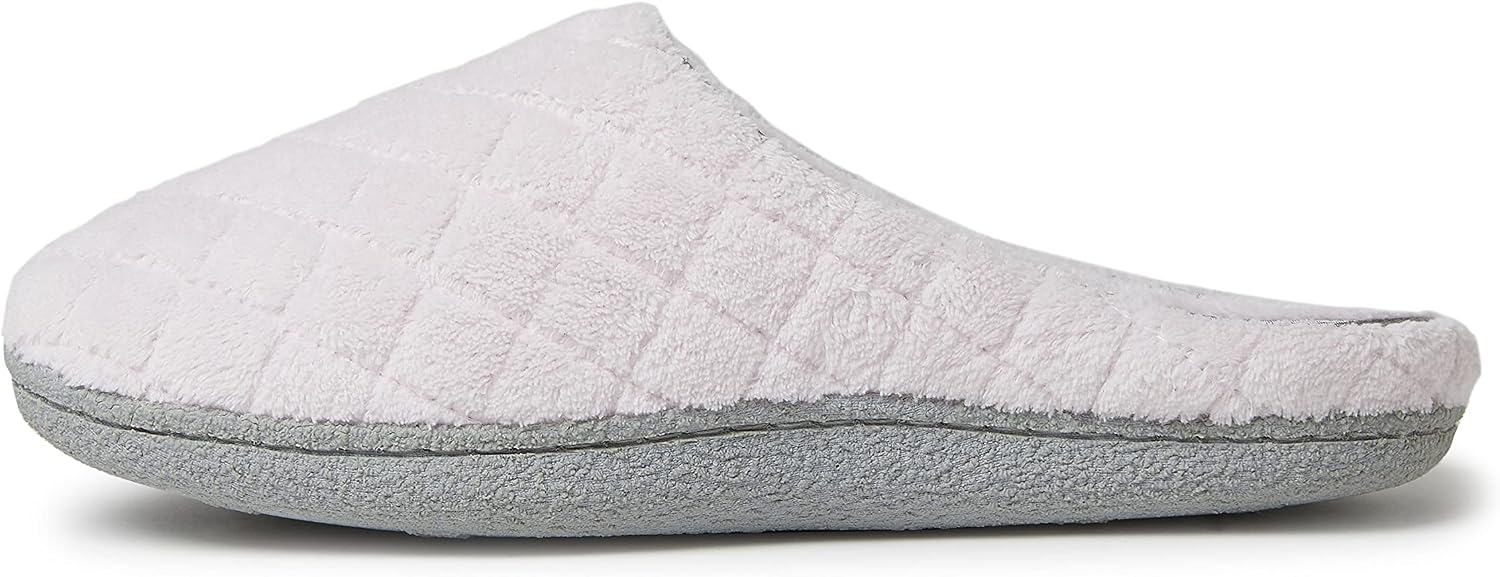 Leslie Terry Clog House Shoes with Memory Foam, Indoor Slippers with Wide Widths