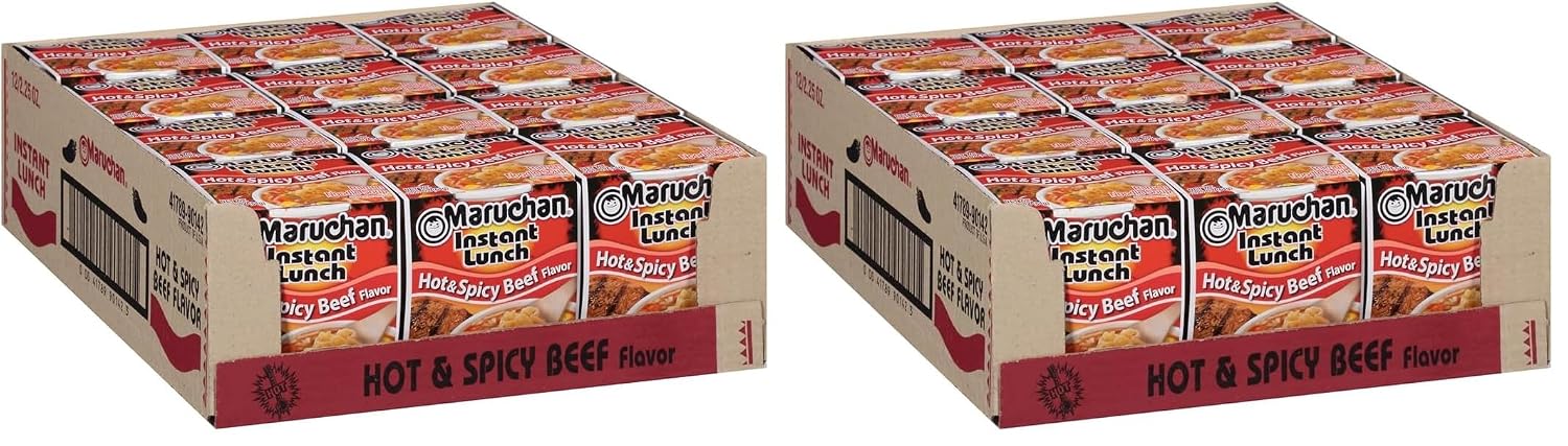 Maruchan Instant Lunch Ramen Noodles, Cheddar Cheese Flavor – Japanese-Style Instant Noodle Soup, Easy Meal Ready in 3 Minutes – 2.25 Oz. (12 Pack)