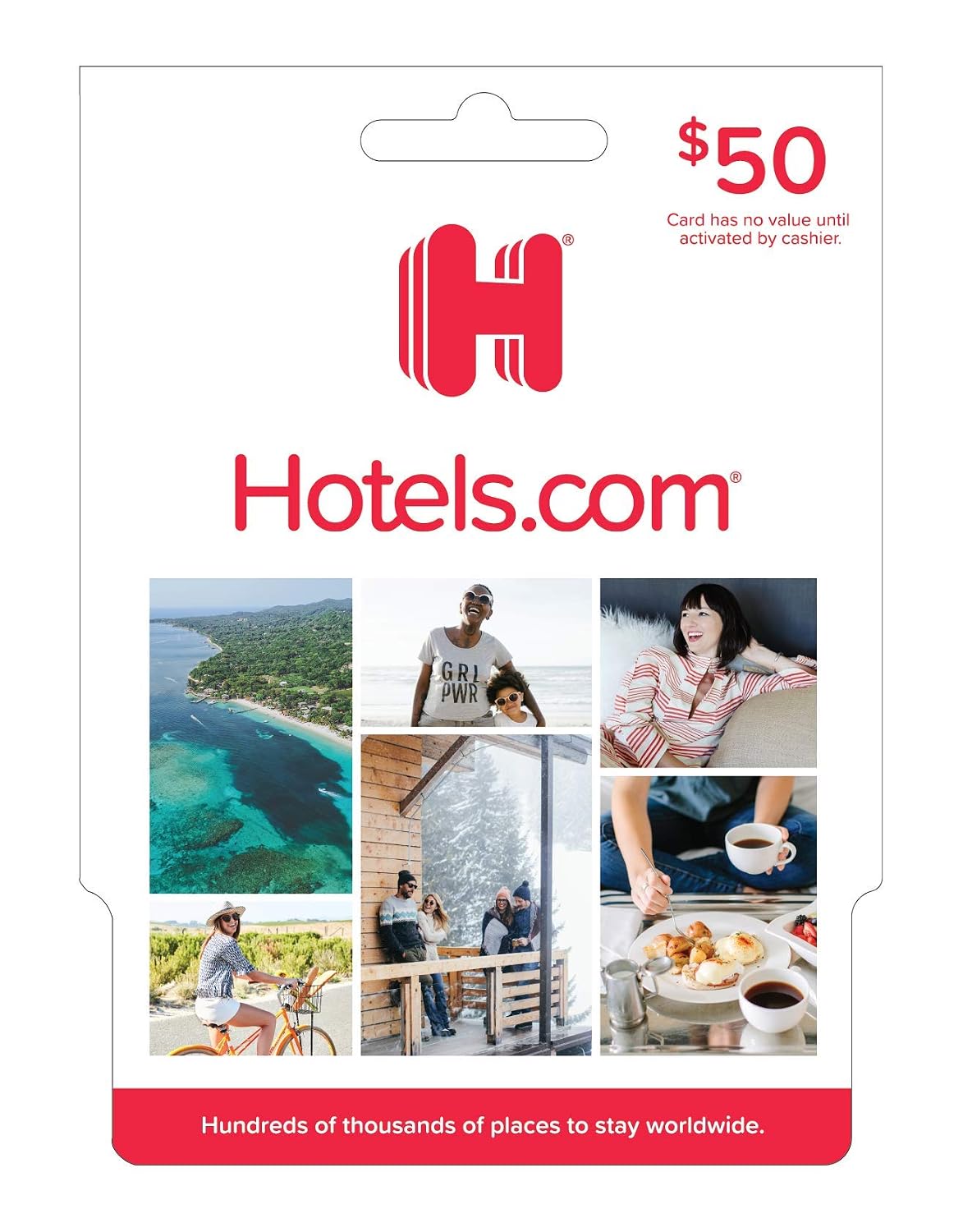 Hotels.com Physical Gift Card - $50