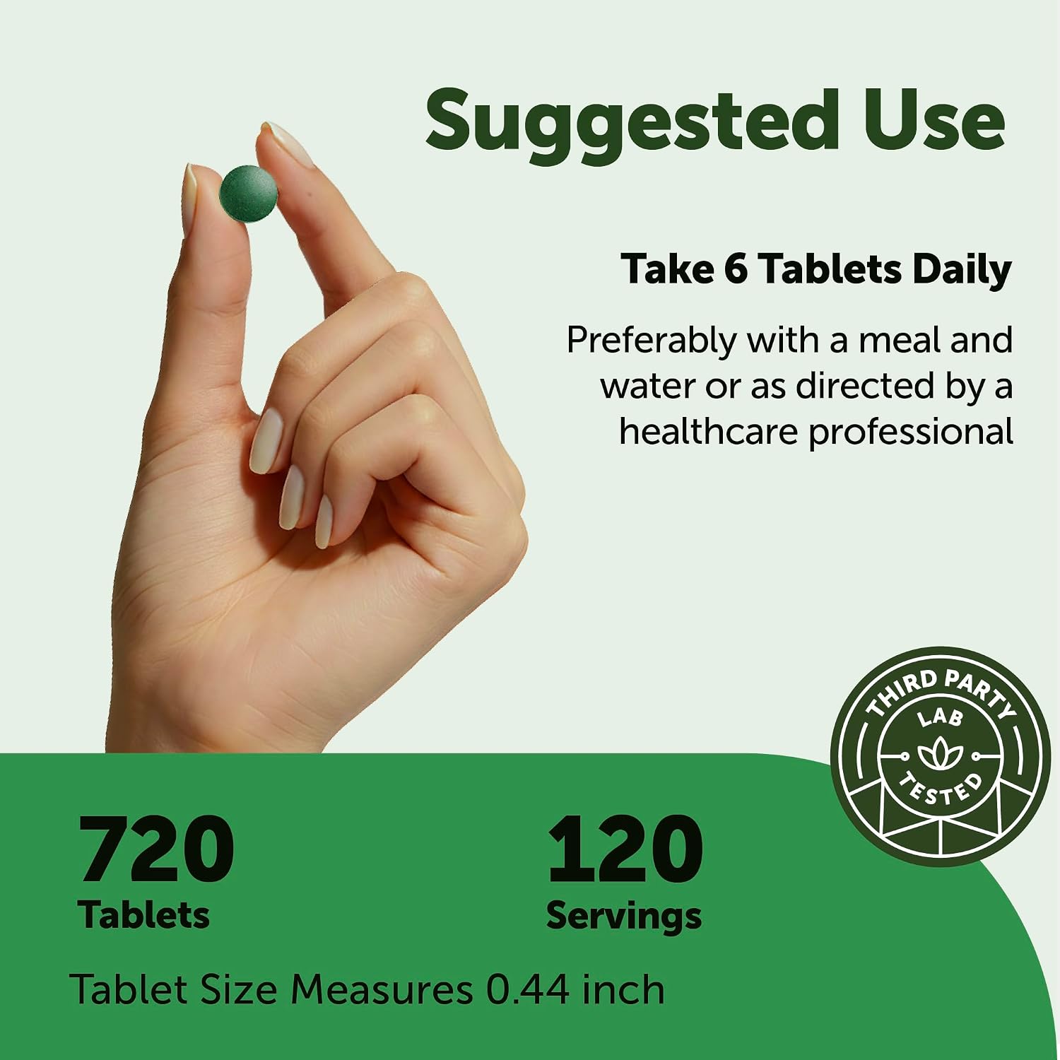 Micro Ingredients Organic Spirulina Supplement, 720 Tablets (4 Month Supply), No Filler & Non-GMO, Rich in Vegan Protein, Vitamins & Prebiotics