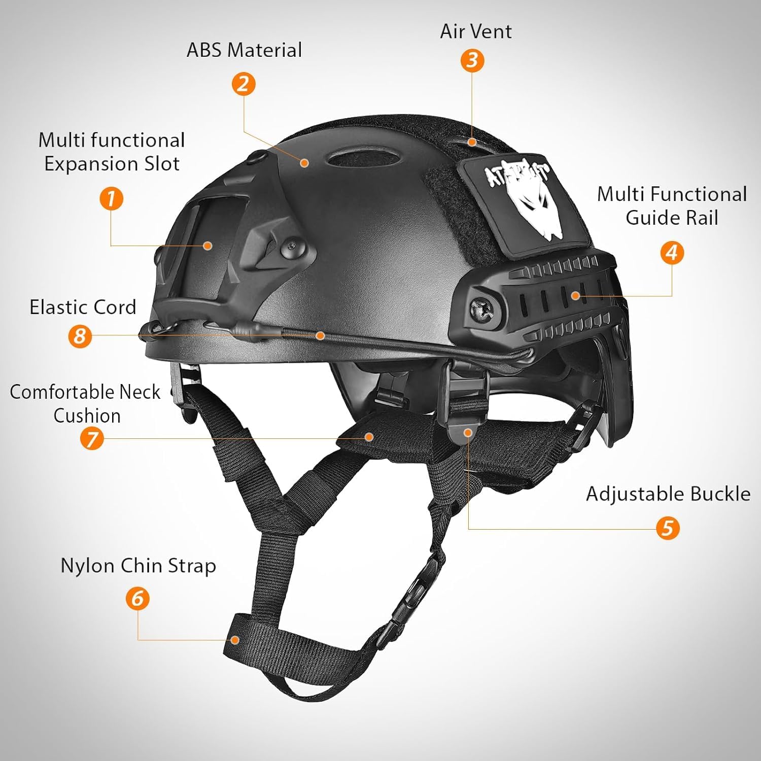 PJ Type Tactical Paintball Airsoft Fast Helmet