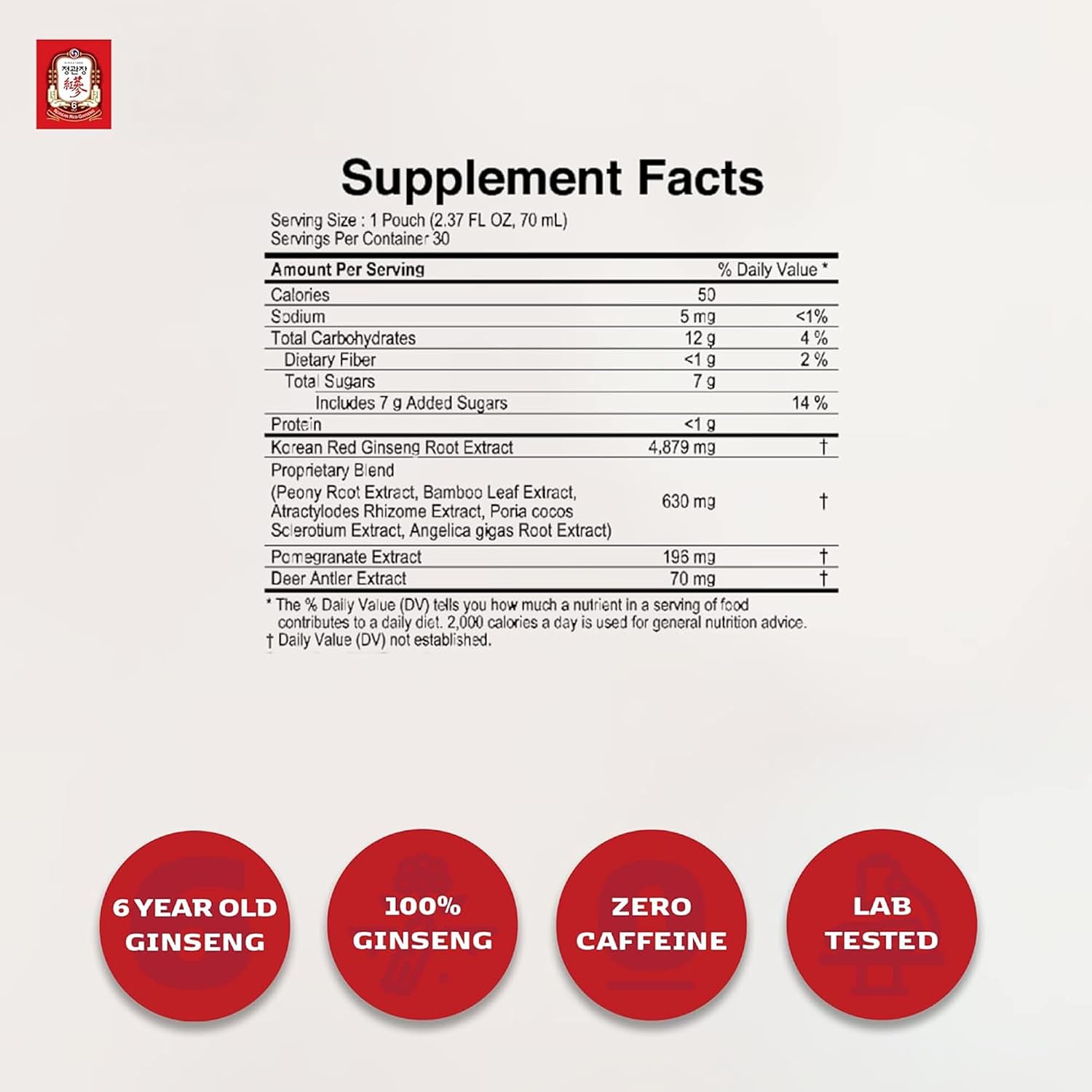 Jung Kwan Jang HWA AE RAK JIN Red Ginseng Women's Balance Drink 30 Pouches