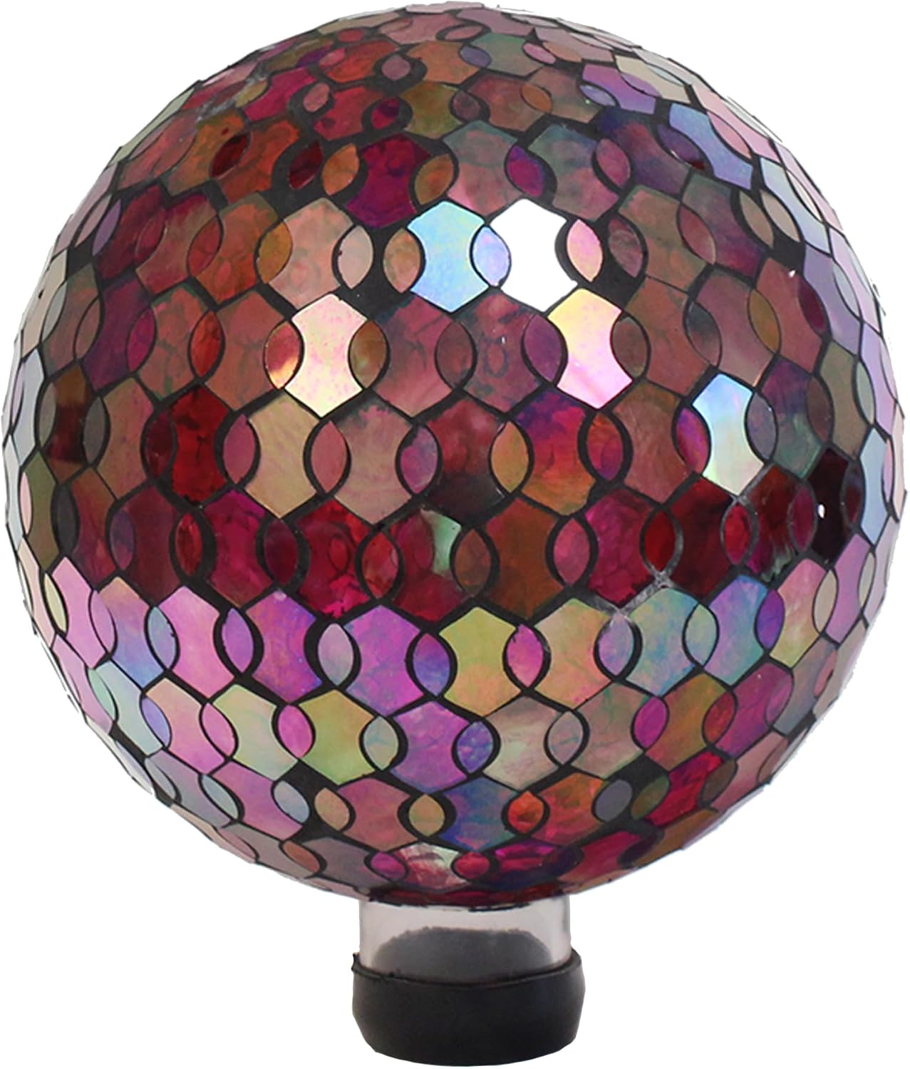 Echo Valley Products 8244 Helix Gazing Globe Outdoor Décor for Lawns and Gardens, Iridescent, 10 inches