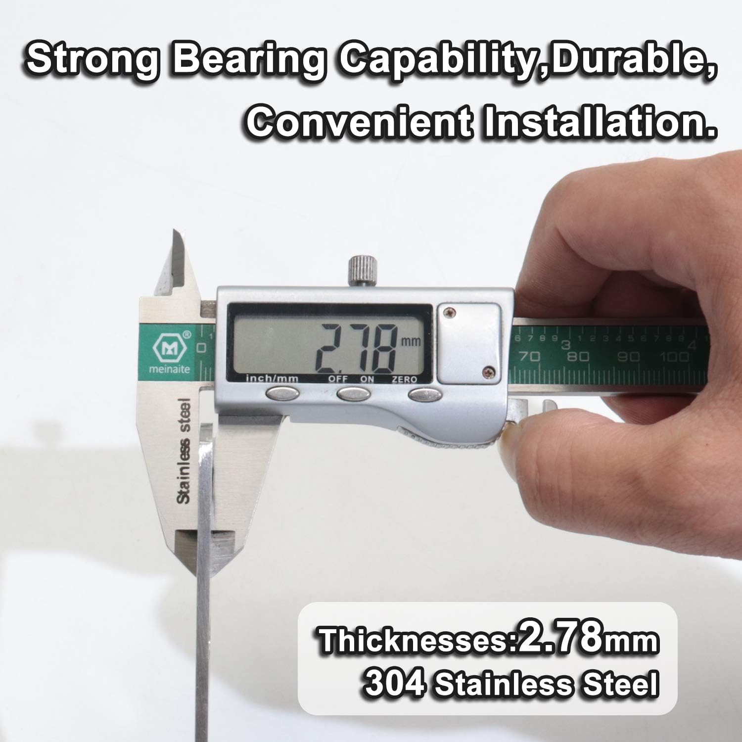 4 Pcs 9.7" Stainless Steel Flat Brackets, Mending Plates with 32PCS Screws