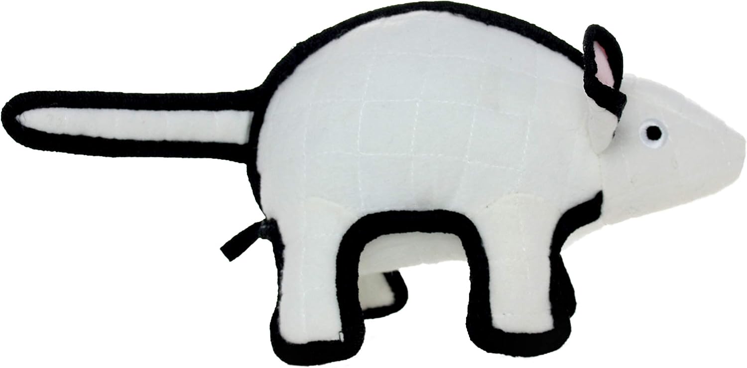 TUFFY® : Cow Dog Toy: Ultra Durable Plush Toy with Multiple Layers & Reinforced Seams, Washable and Floats, Original Construction