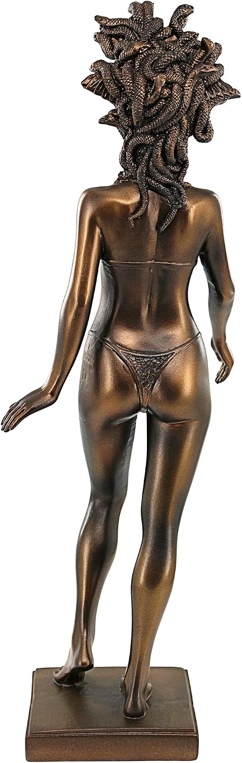Design Toscano KY71304 Hebe Greek Woman Patron of Youth Indoor/Outdoor Garden Statue, Large Size, 10 inches Wide, 32 inches Tall, Handcast Polyresin, Antique Stone Finish