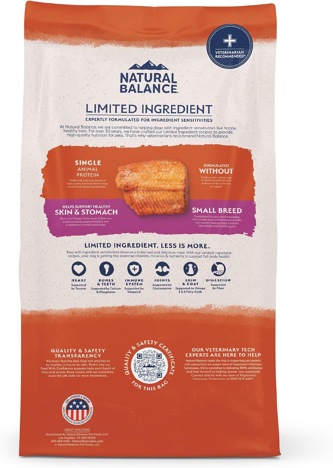 Natural Balance Limited Ingredient, Salmon & Sweet Potato, 4 lb