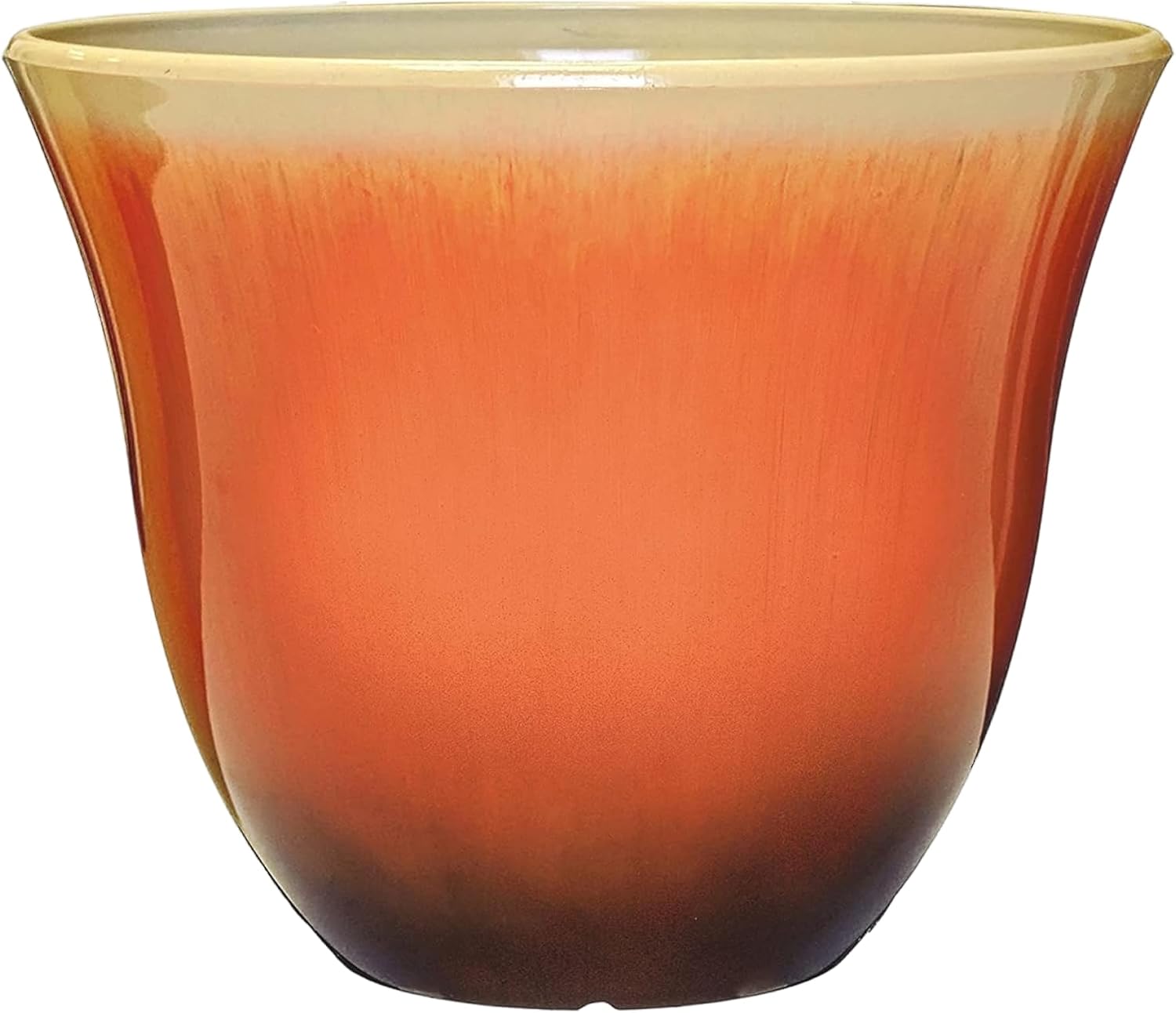 15" Honeysuckle Planter in Grained Beige