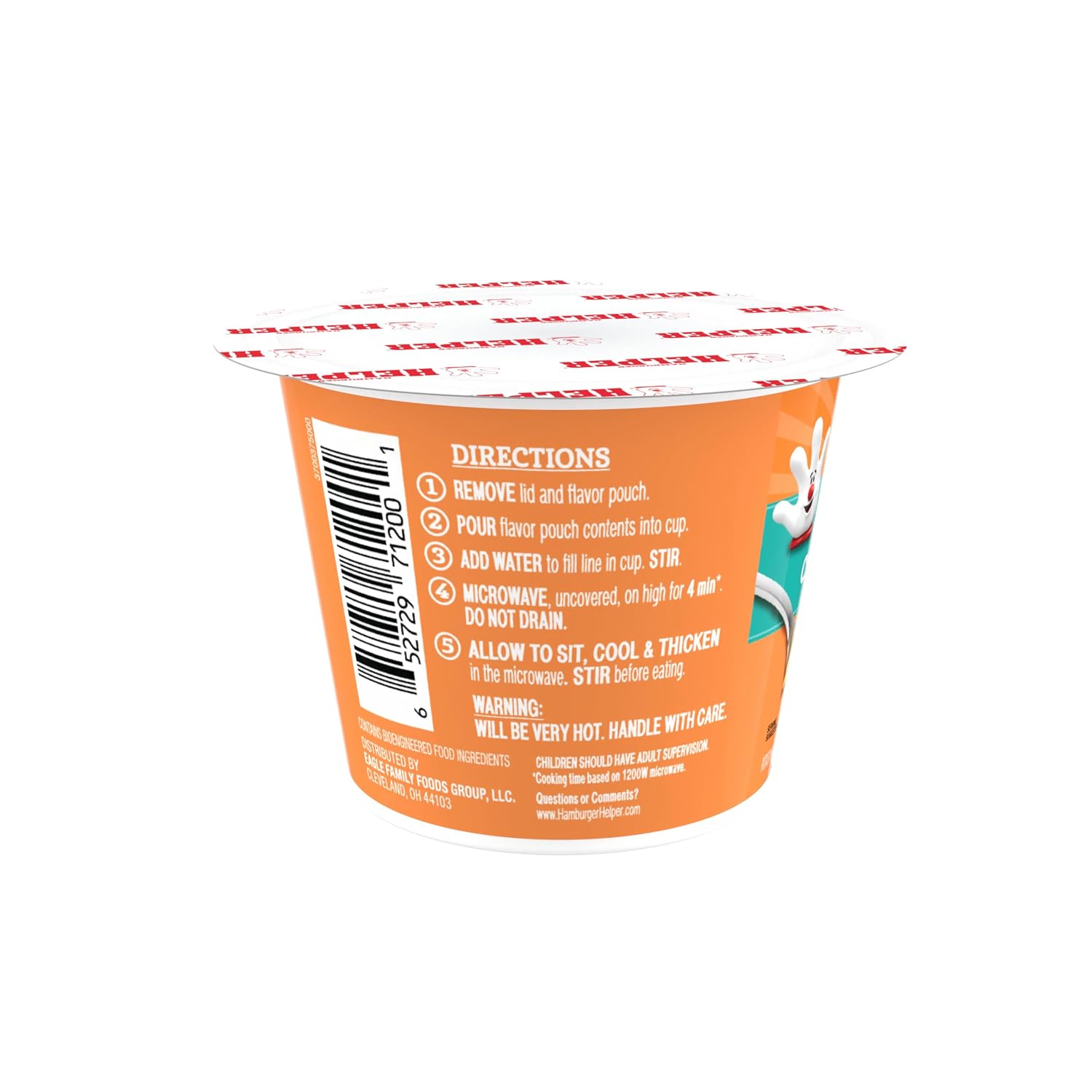 Hamburger Helper Beef Pasta Microwave Cup (2 oz - 6 Pack) No Artificial Flavors, Ready in 4 Minutes, Quick Meals for Midweek Dinners, Busy Evenings & Families On-the-Go