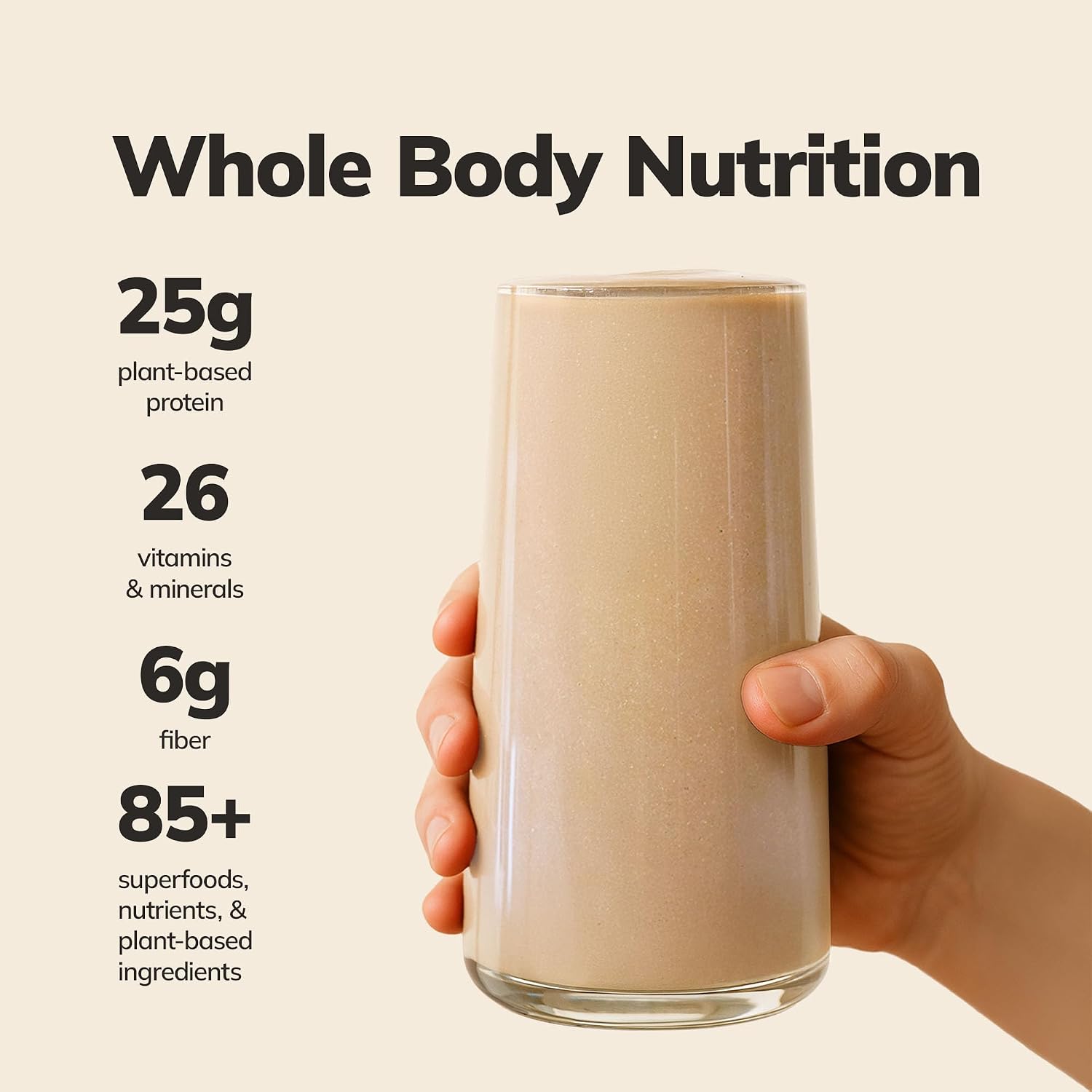 Ka’Chava Whole Body Meal Shake Chocolate 2 lb – Vegan Protein Powder with 85+ Superfoods & Greens – Plant-Based Meal Replacement with Probiotics & Digestive Enzymes – Gluten & Dairy Free (15 Servings)