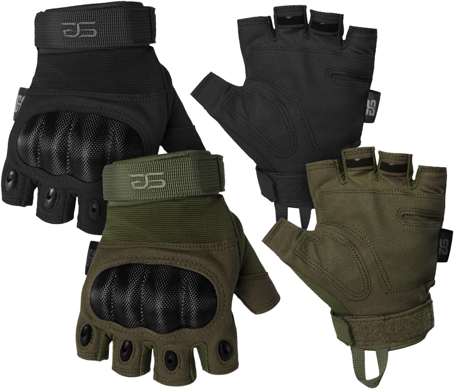 Glove Station Fingerless Knuckle Motorcycle Gloves, TACHK200
