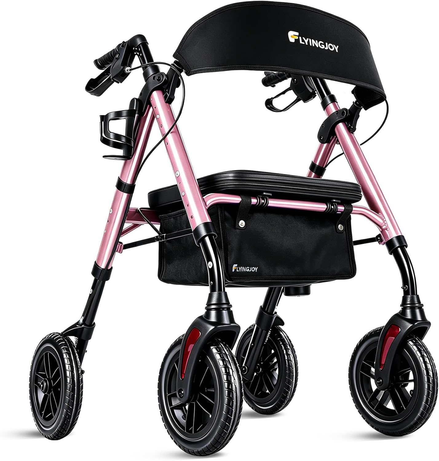 Foldable Rollator Walkers for Seniors with Seat