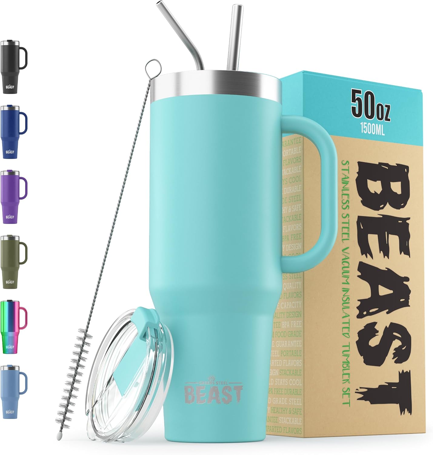 Beast 30 oz Tumbler Stainless Steel Vacuum Insulated Coffee Ice Cup Double Wall Travel Flask (Cupcake Pink)
