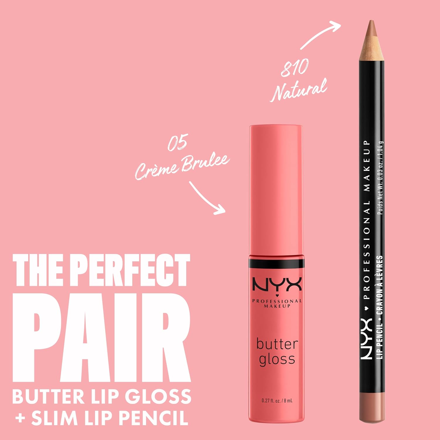 NYX PROFESSIONAL MAKEUP Butter Gloss, Non-Sticky Lip Gloss - Praline (Deep Nude)