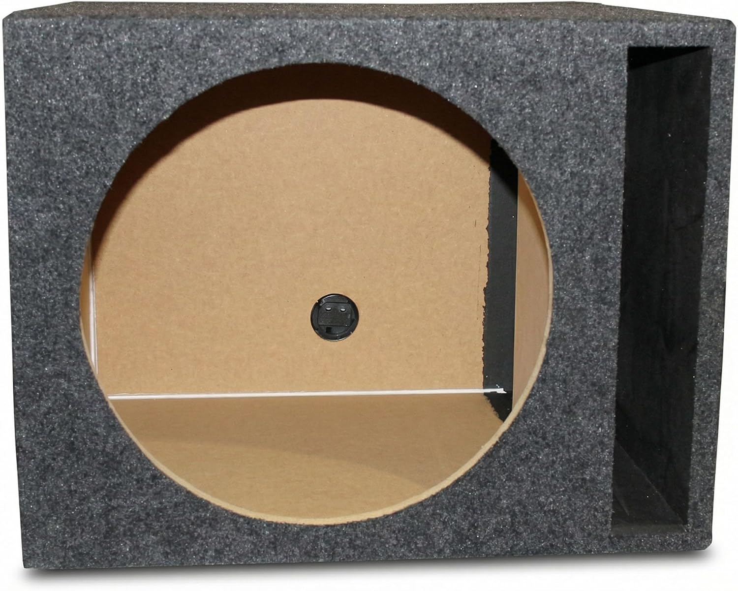 QPower 15 Inch Single Vented Subwoofer Enclosure Box for Car Audio System