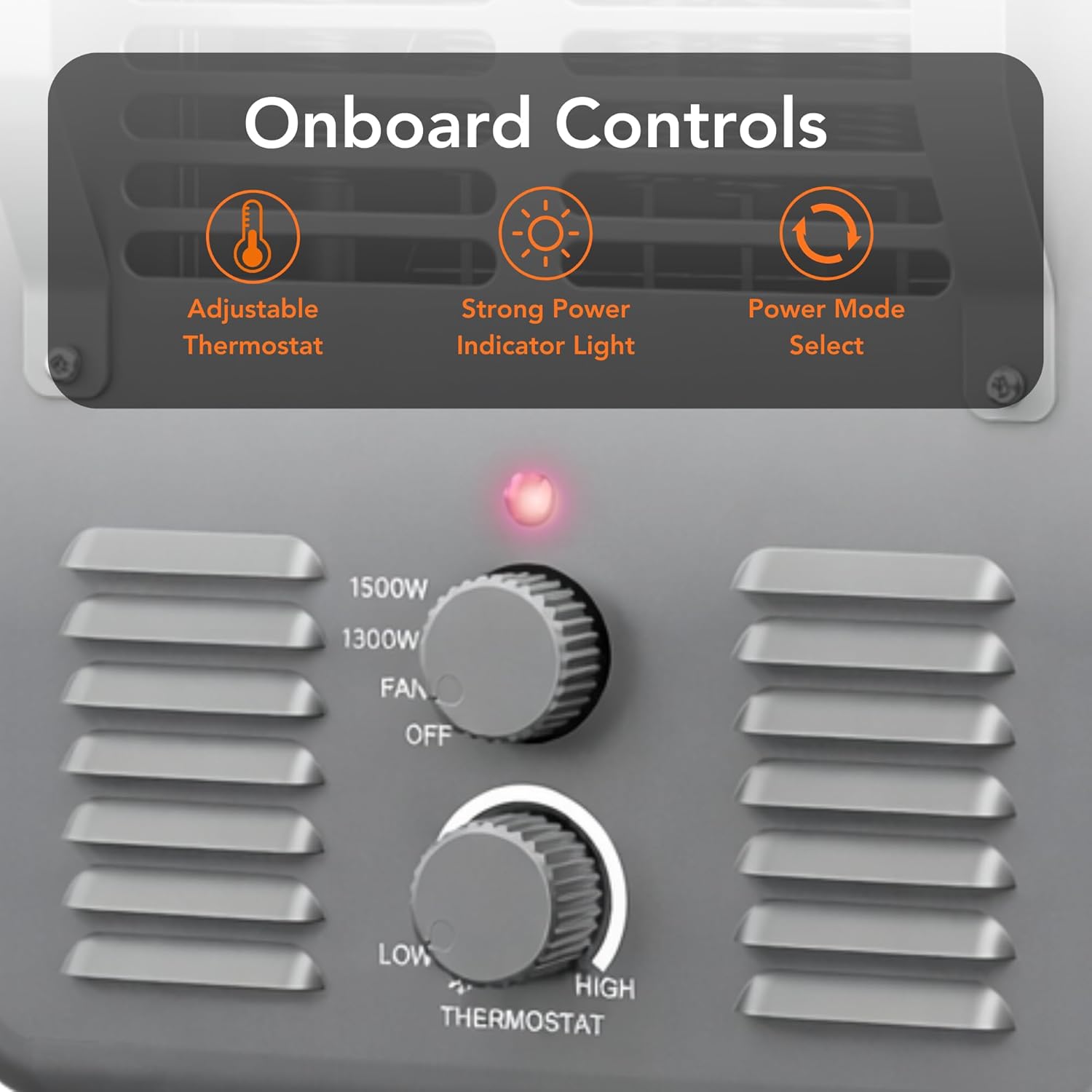 Comfort Zone Electric Portable Milkhouse Style Utility Space Heater with Adjustable Thermostat, Overheat Protection, and Safety Tip-Over Switch, Ideal for Garage or Greenhouse, 1,500W, CZ798