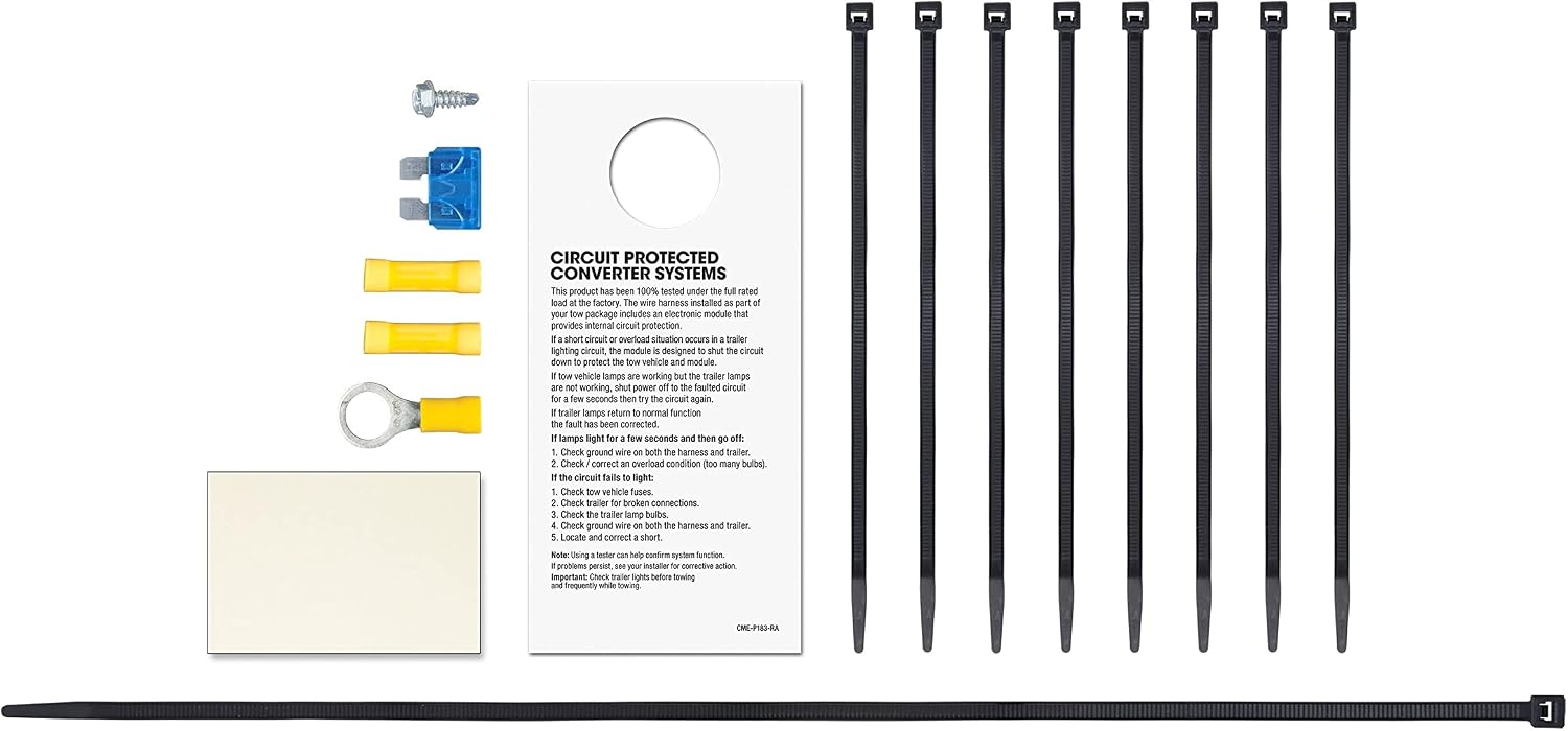 CURT 56403 Vehicle-Side Custom 4-Pin Trailer Wiring Harness,