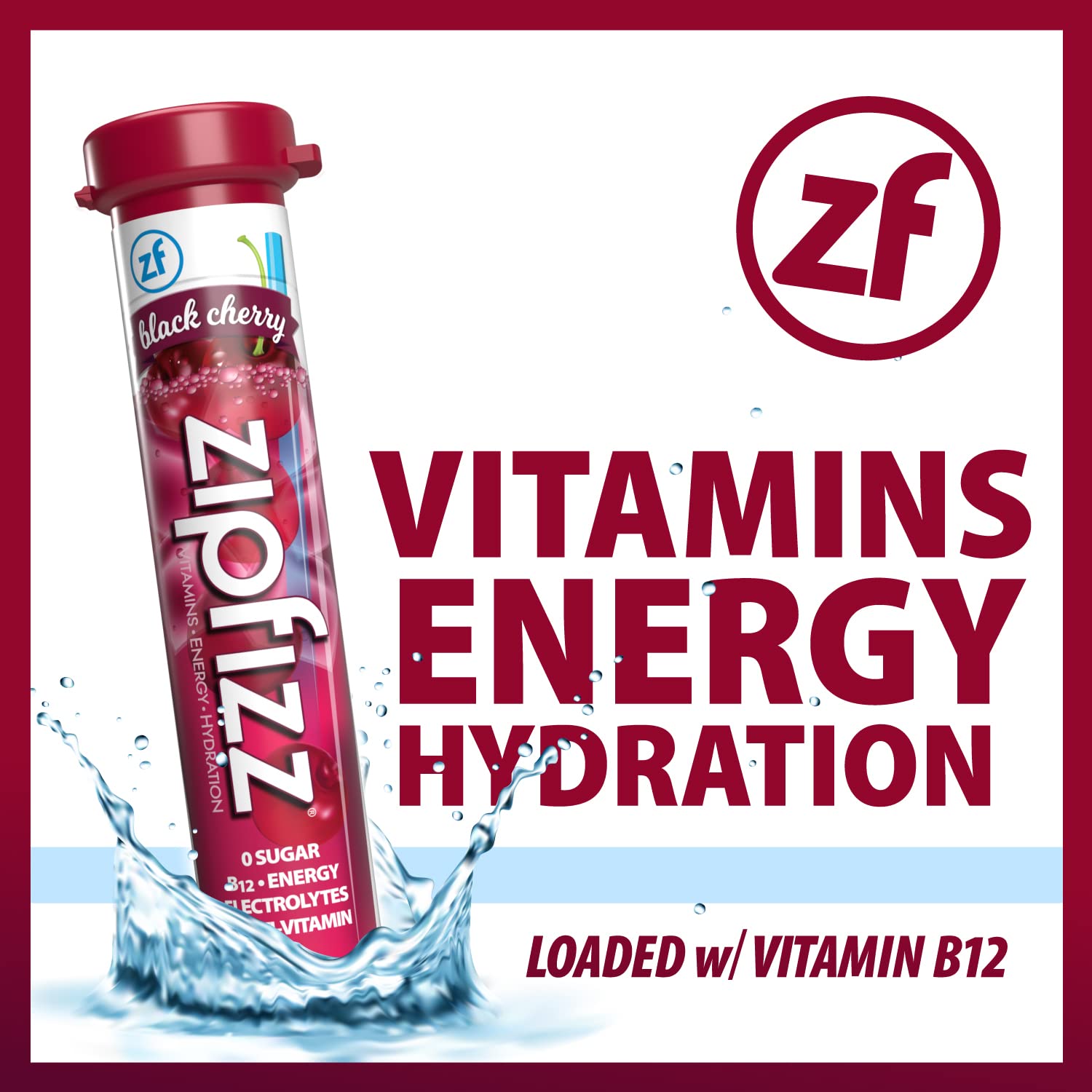Zipfizz Energy Drink Powder, 20 Pack B12 Electrolyte - Pink Lemonade | Hydration tubes with vitamin drink benefits, 100mg caffeine, B12, electrolytes, & no artificial sugar for active lifestyle