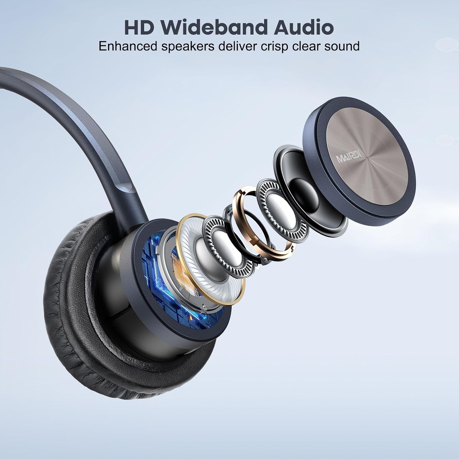 MAIRDI Telephone Headset with Microphone Noise Canceling