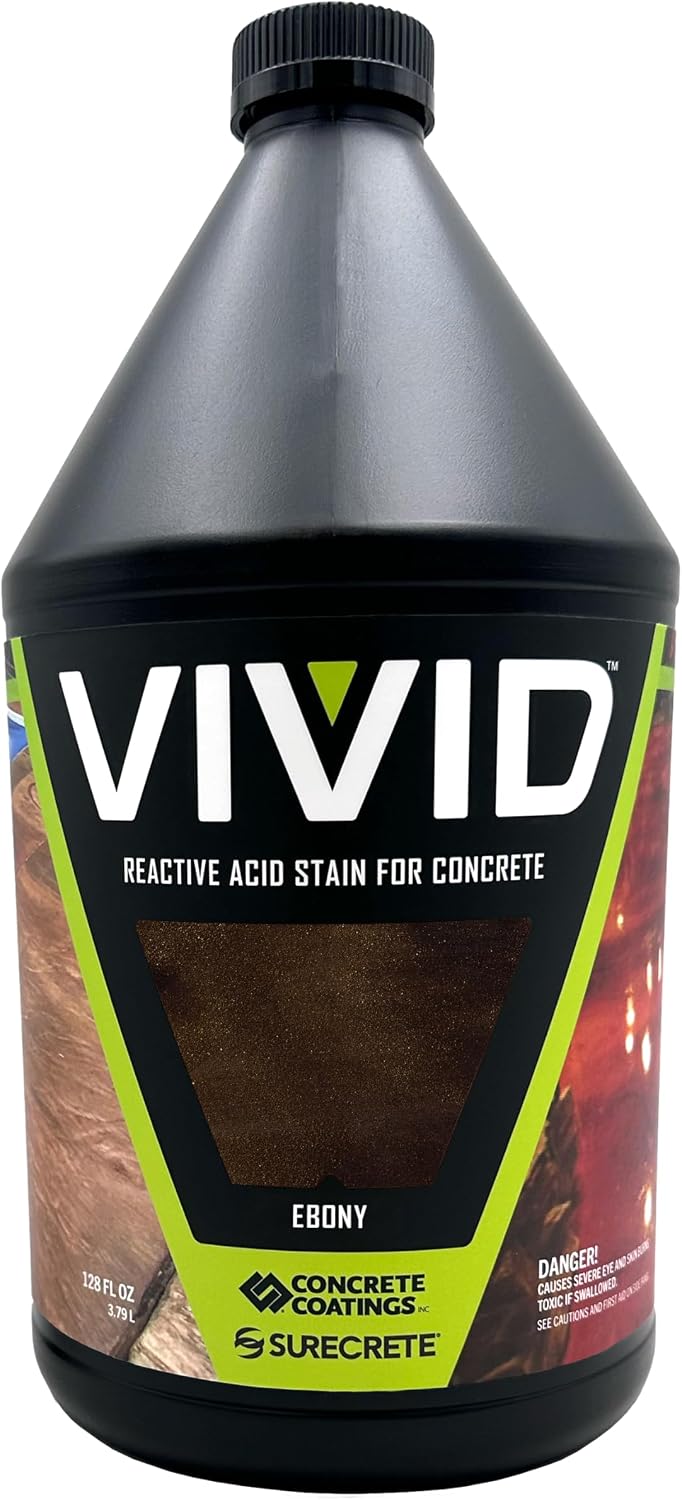 CC Concrete Coatings Vivid Acid Stain for Concrete | Weathered Terracotta | 4 oz Tester