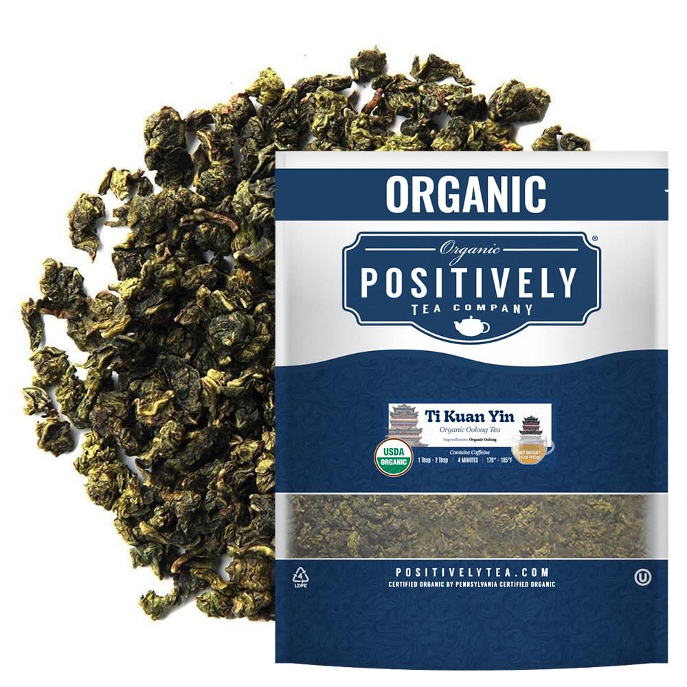 Organic Positively Tea Company, Yerba Mate Tea, (Unsmoked) Loose Leaf, 16 Ounce