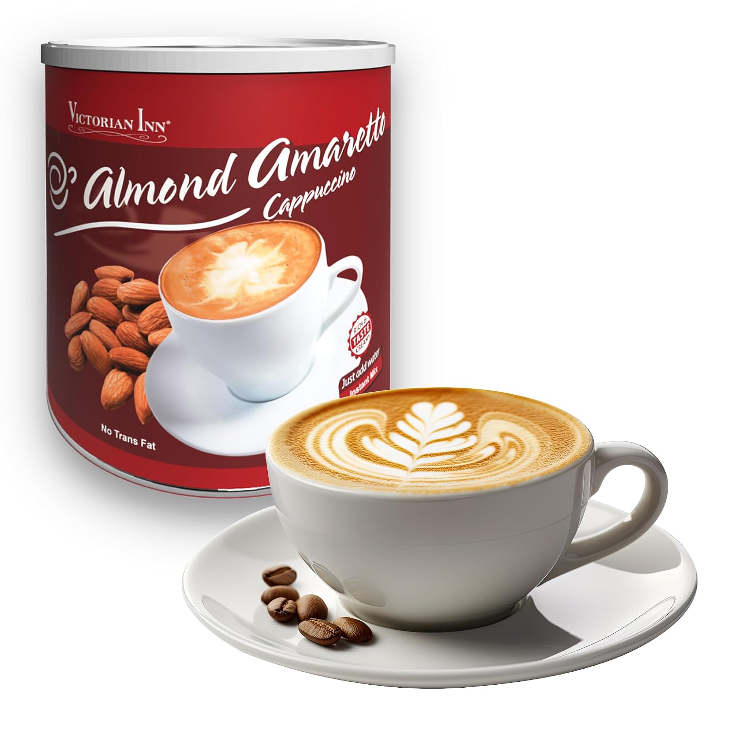 Victorian Inn Instant Cappuccino, Almond Amaretto, 2 Pound (Pack of 1)