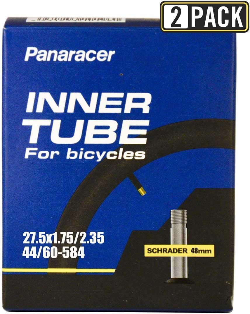 Panaracer Bicycle Tube, Schrader Valve, many different sizes, 35-48-60 mm valves, single or two pack