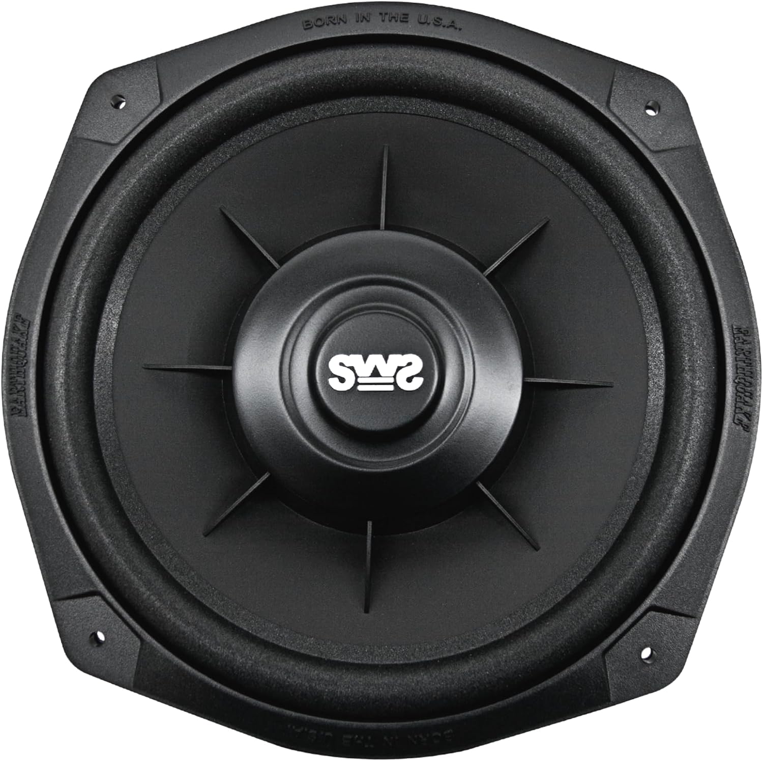 Earthquake Sound i82SWS 8-inch Shallow Woofer System Under-the-Seat Subwoofers with Gaskets, 2-Ohm (Pair)