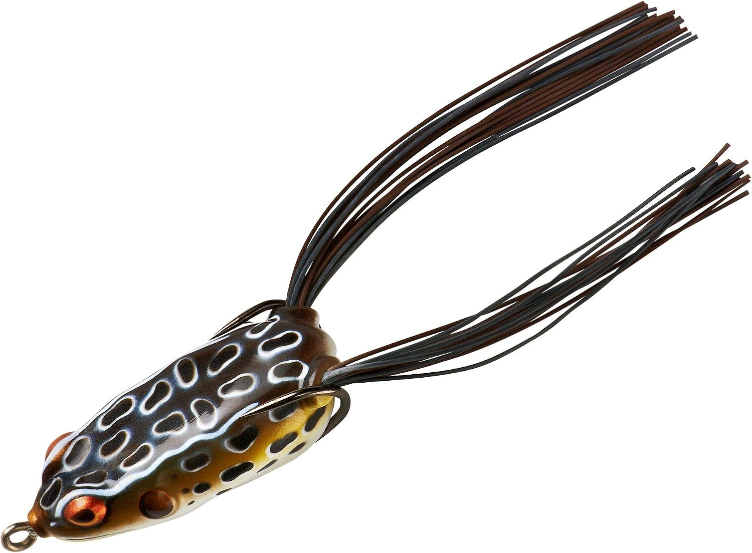 Booyah Pad Crasher Jr Topwater Bass Fishing Hollow Body Frog Lure with Weedless Hooks