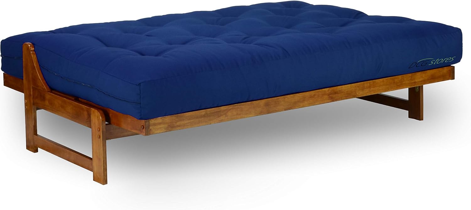 Nirvana Futons Extra Thick Premium 10-Inch Twin XL Futon Mattress, Khaki Twill - Made in USA