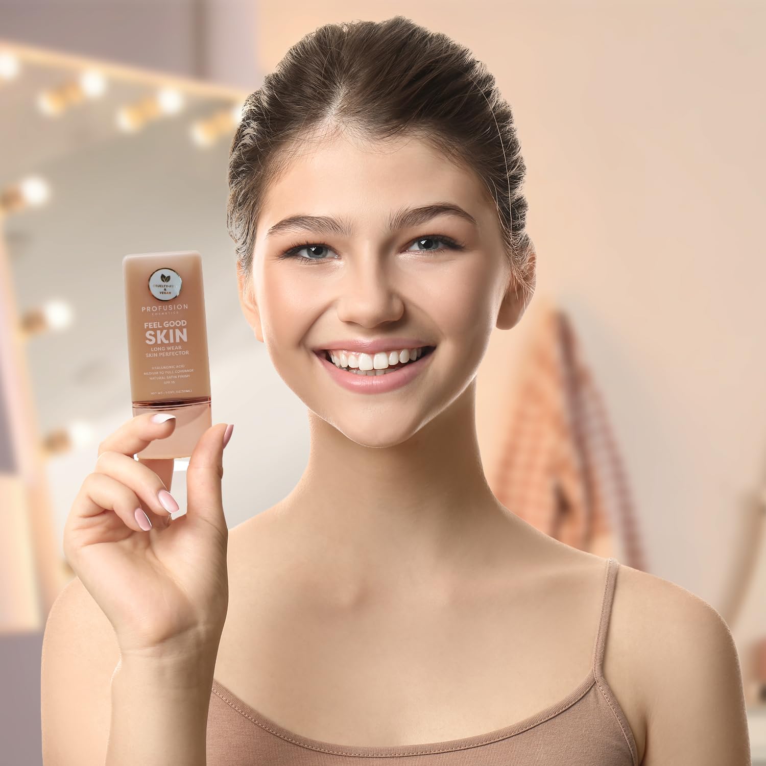 Profusion Cosmetics Lightweight Liquid Foundation for a Flawless and Elegant Radiance, Breathable Makeup that Improves Uneven Skin Tone